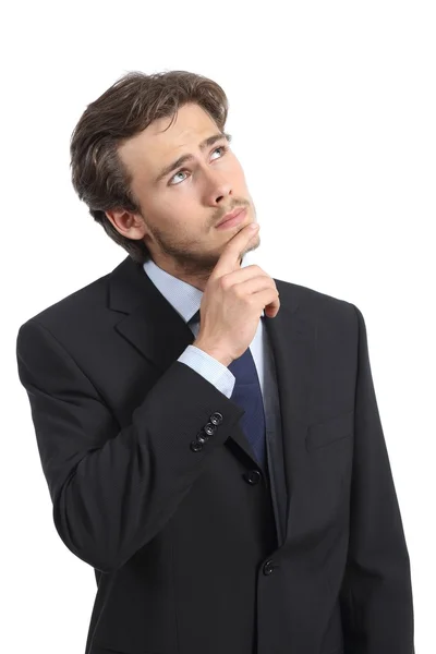 Business man thinking serious and worried — Stock Photo, Image