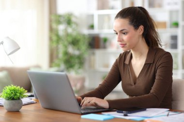 Bilgisayarı kullanarak evde çalışan serbest meslek