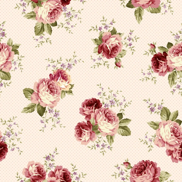 Motif fleur rose, — Image vectorielle