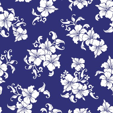 Tropik çiçek deseni