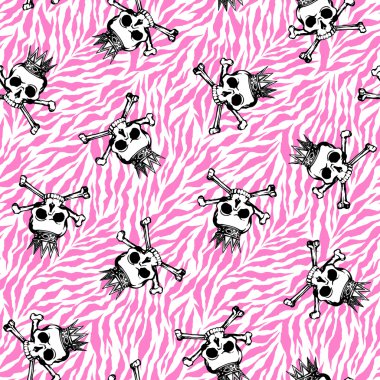 Kafatası illüstrasyon model,