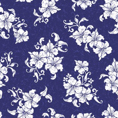 Tropik çiçek deseni