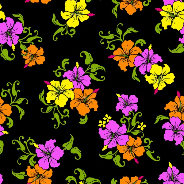 Modèle de fleur tropicale — Image vectorielle