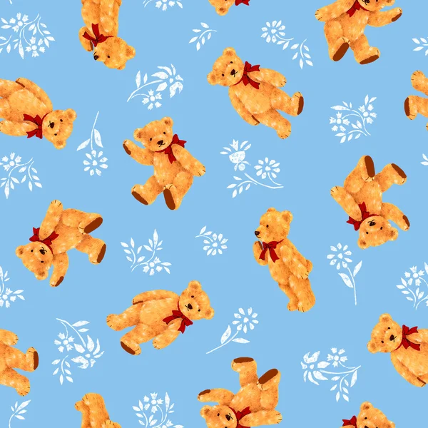 Bear illustration pattern — Stock Photo, Image