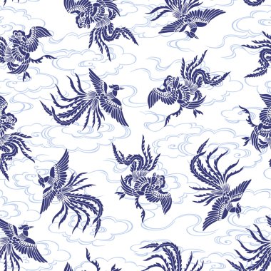 Oryantal phoenix desen