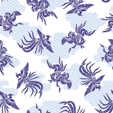 Oryantal phoenix desen