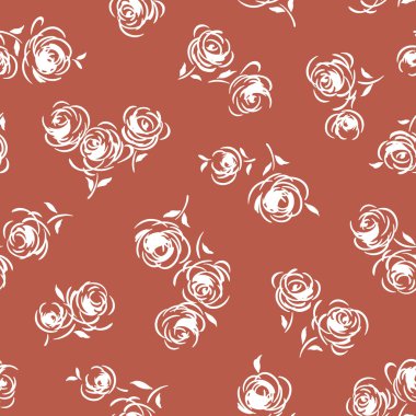 Çiçek illüstrasyon deseni