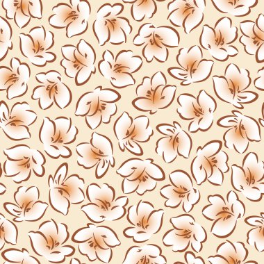 Çiçek illüstrasyon deseni