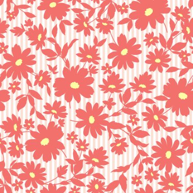 Çiçek illüstrasyon deseni