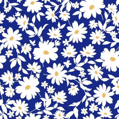 Çiçek illüstrasyon deseni