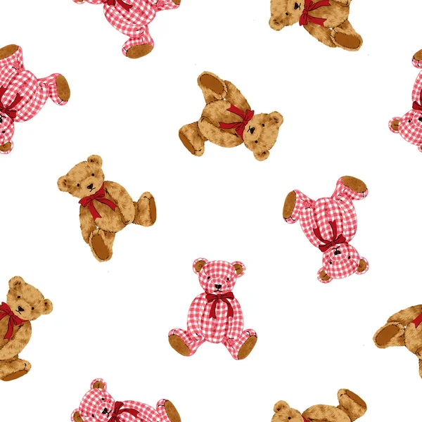 Bear illustration pattern — Stock Photo, Image