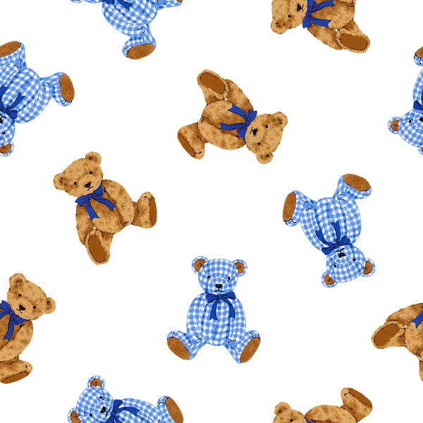 Bear illustration pattern — Stock Photo, Image