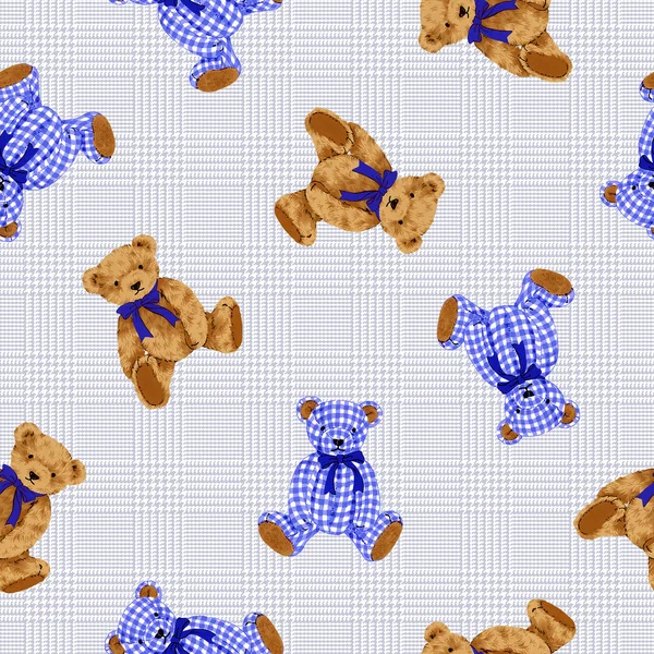 Bear illustration pattern — Stock Photo, Image