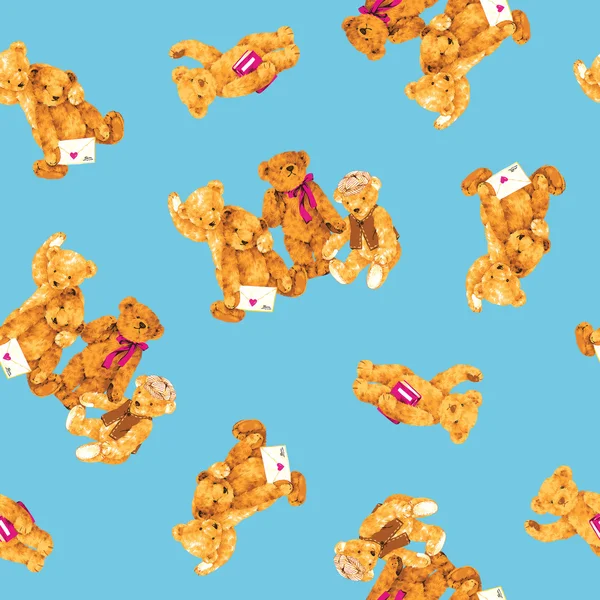 Bear illustration pattern