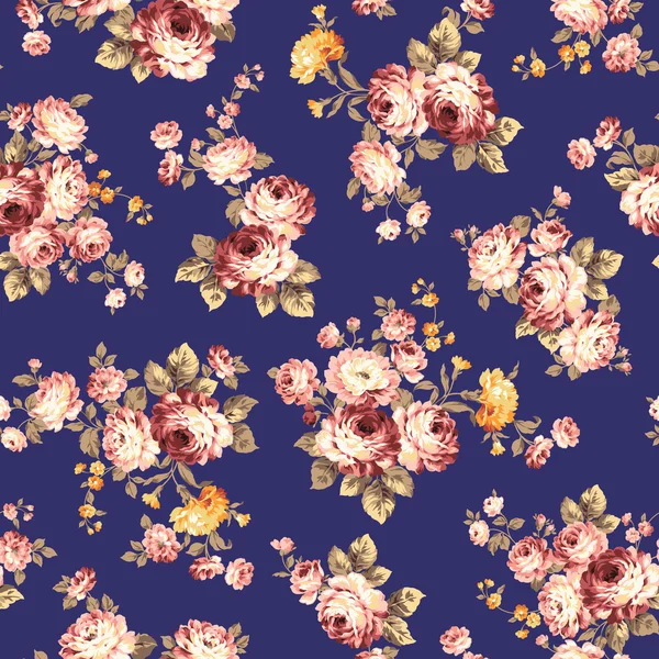 Rose flower pattern, — Stock Vector