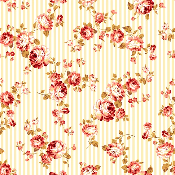 Motif fleur rose, — Image vectorielle