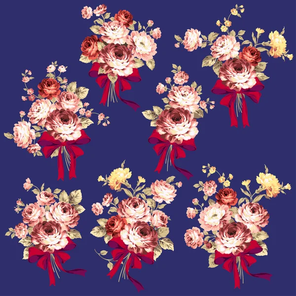 Rózsa virág illusztráció, — Stock Vector