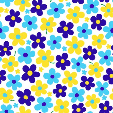 Çiçek illüstrasyon deseni