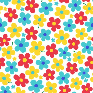 Çiçek illüstrasyon deseni