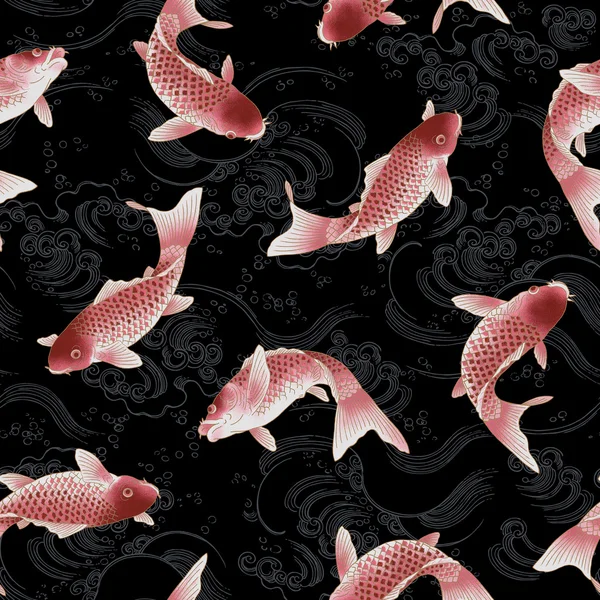 일본어 잉어 패턴 — 스톡 사진