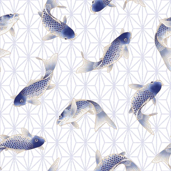 Japanese carp pattern — Stock Photo, Image