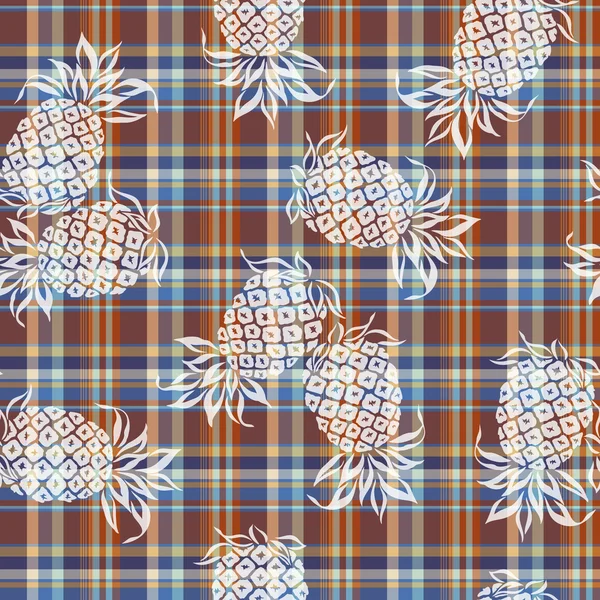 Pattern of pineapple — Stock Vector