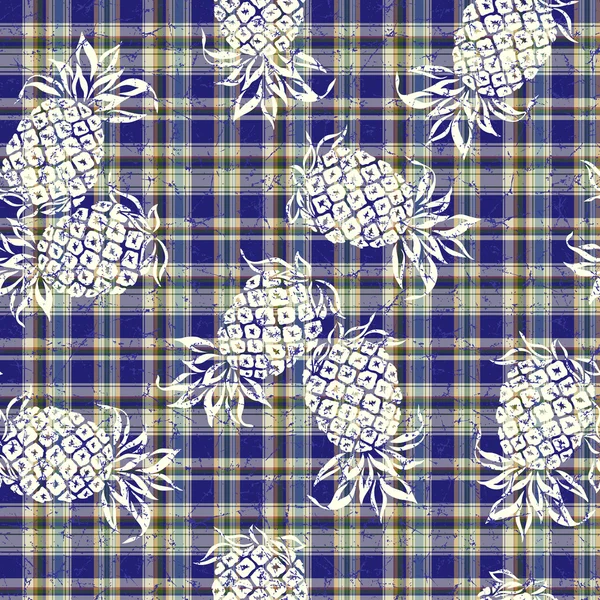 Pattern of pineapple — Stock Vector