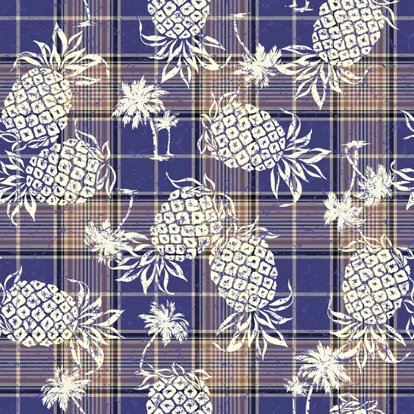 Pattern of pineapple — Stock Vector