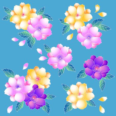 Japon tarzı kiraz çiçeği