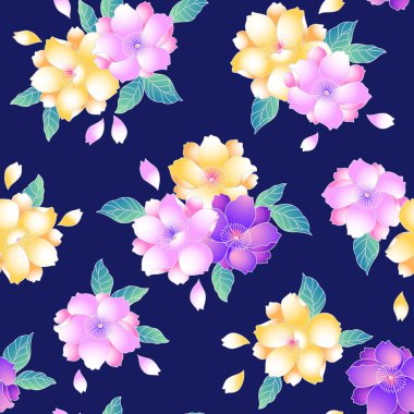 Japon tarzı kiraz desen