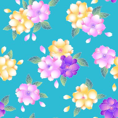 Japon tarzı kiraz desen