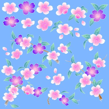 Japon tarzı kiraz çiçeği