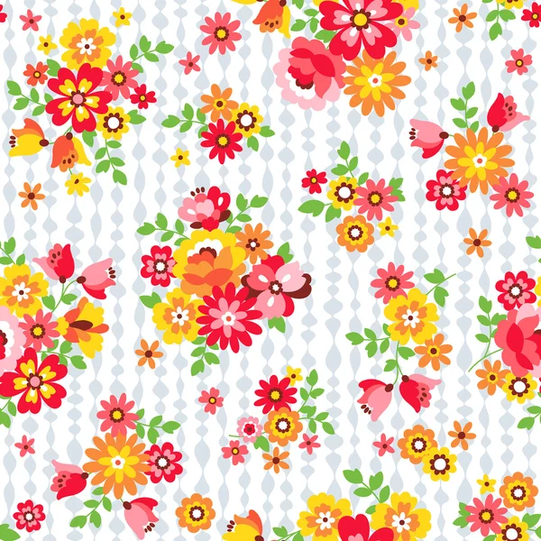 Blommönster illustration — Stock vektor