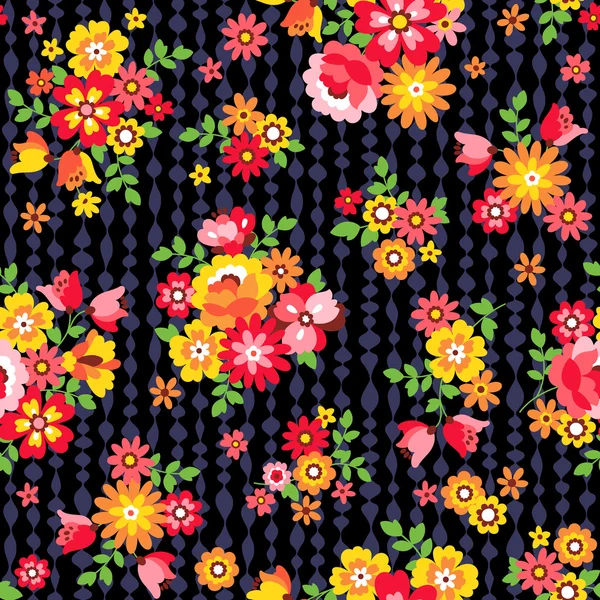 Blommönster illustration — Stock vektor