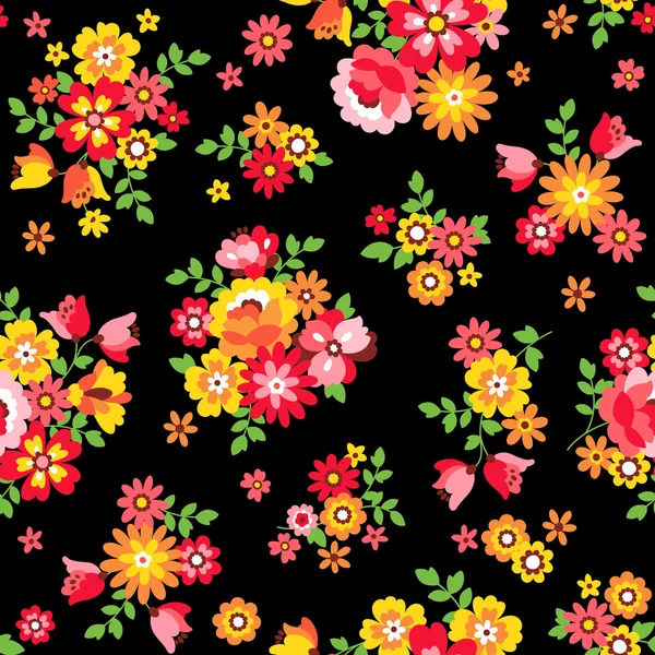 Patrón de ilustración flor — Archivo Imágenes Vectoriales