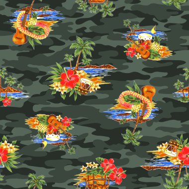 Aloha gömlek desen