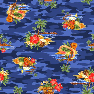 Aloha gömlek desen