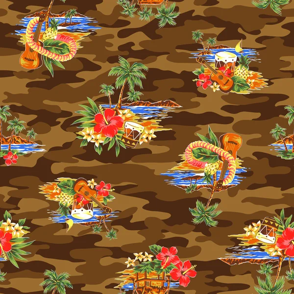 Aloha shirt patroon — Stockfoto