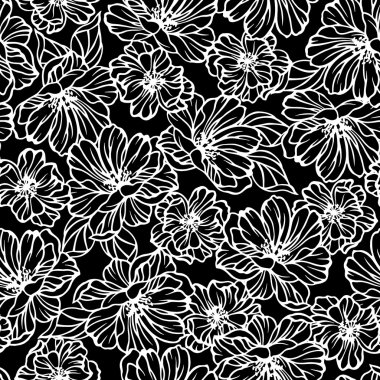 Çiçek illüstrasyon deseni