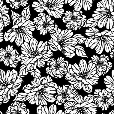 Çiçek illüstrasyon deseni