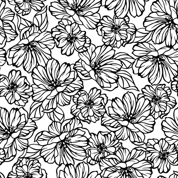 Çiçek illüstrasyon deseni