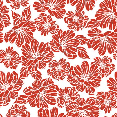 Çiçek illüstrasyon deseni