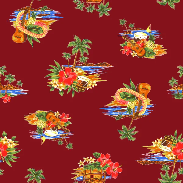 Aloha shirt pattern — Stock Photo, Image