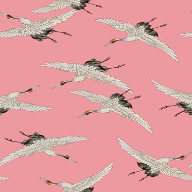 Japon tarzı vinç desen