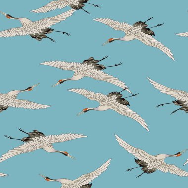 Japon tarzı vinç desen