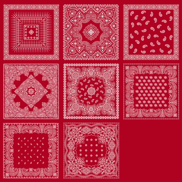 Conception d'ornement de foulard — Image vectorielle