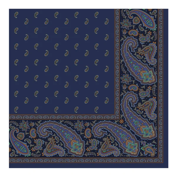 Paisley sciarpa ornamento — Vettoriale Stock