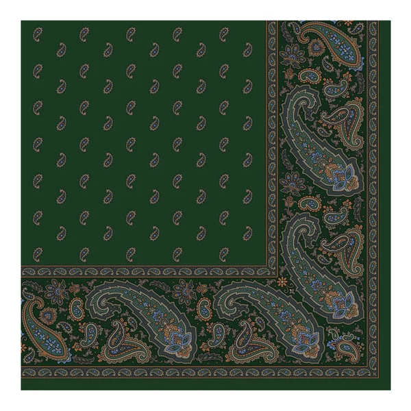 Paisley sciarpa ornamento — Vettoriale Stock