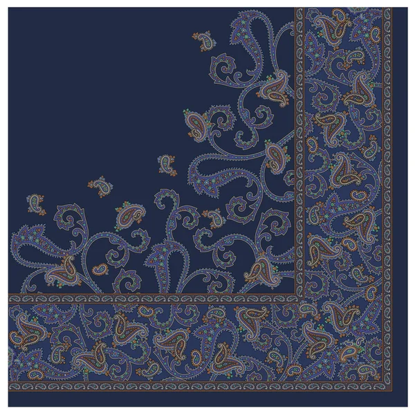 Paisley bufanda ornamento — Archivo Imágenes Vectoriales