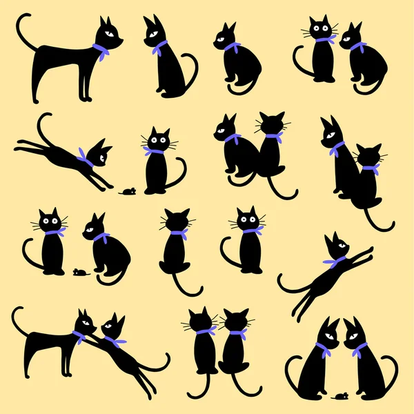 Güzel kedi çizimi — Stok Vektör